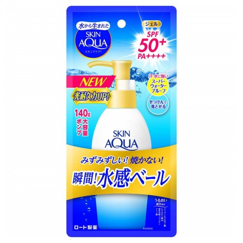 Rohto Skin Aqua Super Moisture Gel Sunscreen SPF 50+/PA++++ (Pump) 140g